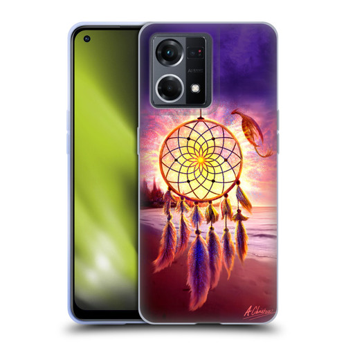 Anthony Christou Fantasy Art Beach Dragon Dream Catcher Soft Gel Case for OPPO Reno8 4G