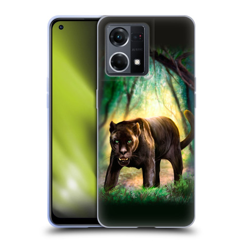 Anthony Christou Fantasy Art Black Panther Soft Gel Case for OPPO Reno8 4G