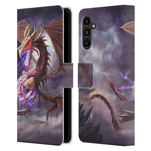 Anthony Christou Fantasy Art Bone Dragon Leather Book Wallet Case Cover For Samsung Galaxy A13 5G (2021)