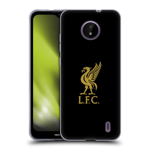 Liverpool Football Club Liver Bird Gold Logo On Black Soft Gel Case for Nokia C10 / C20