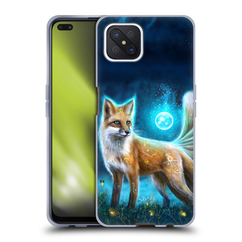 Anthony Christou Fantasy Art Magic Fox In Moonlight Soft Gel Case for OPPO Reno4 Z 5G