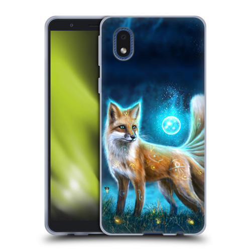 Anthony Christou Fantasy Art Magic Fox In Moonlight Soft Gel Case for Samsung Galaxy A01 Core (2020)