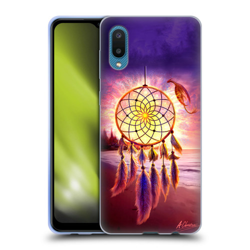 Anthony Christou Fantasy Art Beach Dragon Dream Catcher Soft Gel Case for Samsung Galaxy A02/M02 (2021)