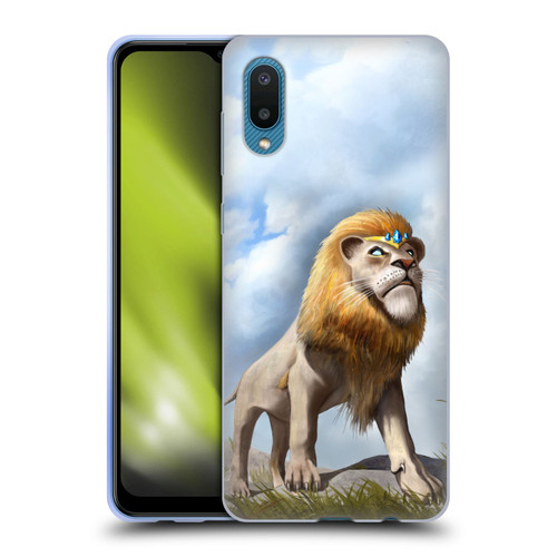 Anthony Christou Fantasy Art King Of Lions Soft Gel Case for Samsung Galaxy A02/M02 (2021)
