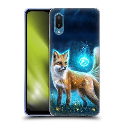 Anthony Christou Fantasy Art Magic Fox In Moonlight Soft Gel Case for Samsung Galaxy A02/M02 (2021)