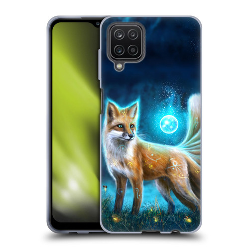 Anthony Christou Fantasy Art Magic Fox In Moonlight Soft Gel Case for Samsung Galaxy A12 (2020)