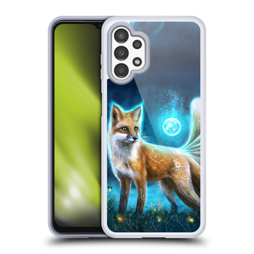 Anthony Christou Fantasy Art Magic Fox In Moonlight Soft Gel Case for Samsung Galaxy A13 (2022)