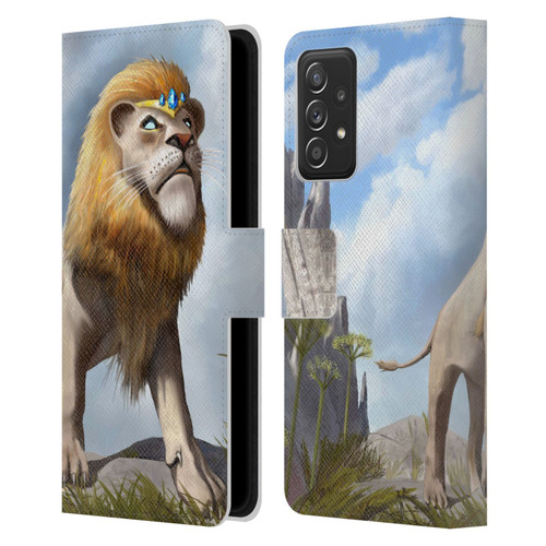 Anthony Christou Fantasy Art King Of Lions Leather Book Wallet Case Cover For Samsung Galaxy A53 5G (2022)