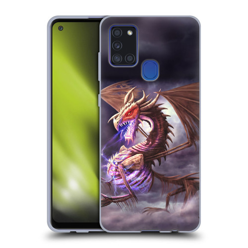 Anthony Christou Fantasy Art Bone Dragon Soft Gel Case for Samsung Galaxy A21s (2020)