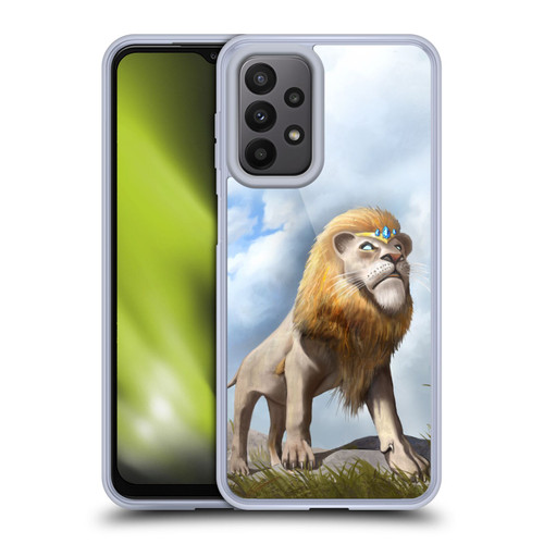 Anthony Christou Fantasy Art King Of Lions Soft Gel Case for Samsung Galaxy A23 / 5G (2022)