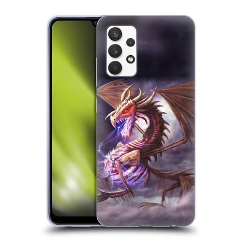 Anthony Christou Fantasy Art Bone Dragon Soft Gel Case for Samsung Galaxy A32 (2021)