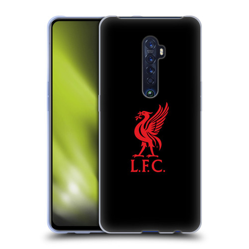 Liverpool Football Club Liver Bird Red Logo On Black Soft Gel Case for OPPO Reno 2