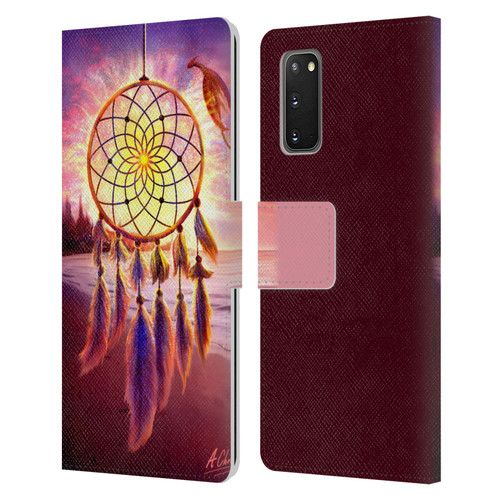 Anthony Christou Fantasy Art Beach Dragon Dream Catcher Leather Book Wallet Case Cover For Samsung Galaxy S20 / S20 5G