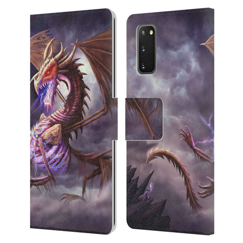 Anthony Christou Fantasy Art Bone Dragon Leather Book Wallet Case Cover For Samsung Galaxy S20 / S20 5G