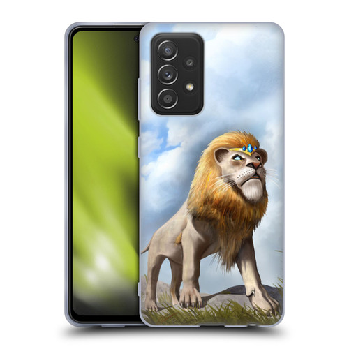 Anthony Christou Fantasy Art King Of Lions Soft Gel Case for Samsung Galaxy A52 / A52s / 5G (2021)