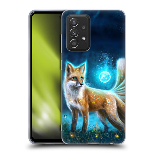 Anthony Christou Fantasy Art Magic Fox In Moonlight Soft Gel Case for Samsung Galaxy A52 / A52s / 5G (2021)