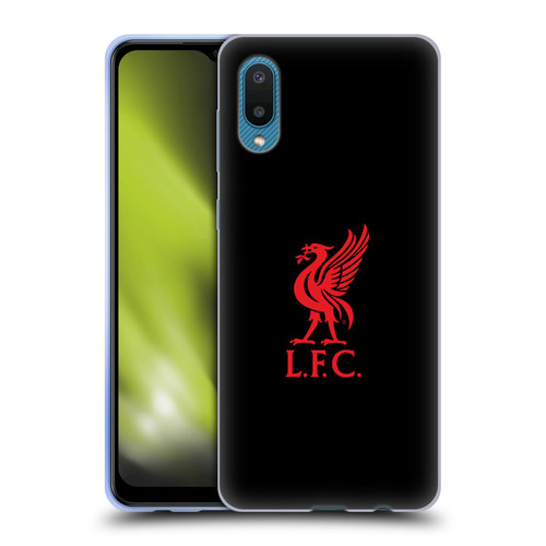 Liverpool Football Club Liver Bird Red Logo On Black Soft Gel Case for Samsung Galaxy A02/M02 (2021)