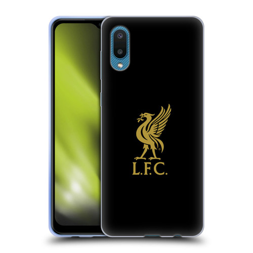 Liverpool Football Club Liver Bird Gold Logo On Black Soft Gel Case for Samsung Galaxy A02/M02 (2021)