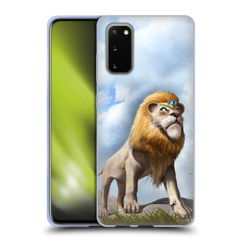 Anthony Christou Fantasy Art King Of Lions Soft Gel Case for Samsung Galaxy S20 / S20 5G