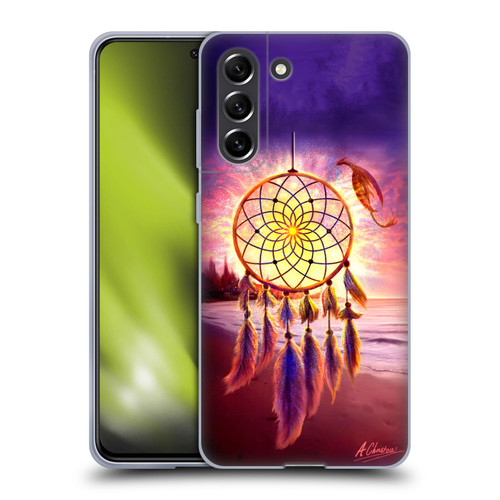 Anthony Christou Fantasy Art Beach Dragon Dream Catcher Soft Gel Case for Samsung Galaxy S21 FE 5G