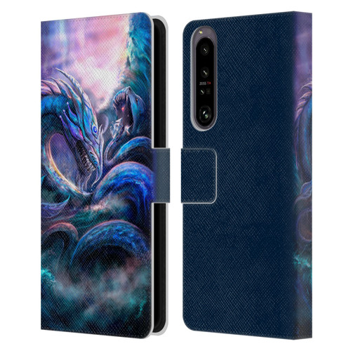 Anthony Christou Fantasy Art Leviathan Dragon Leather Book Wallet Case Cover For Sony Xperia 1 IV