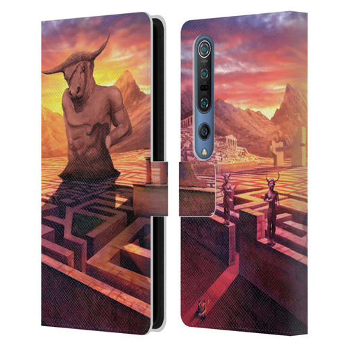Anthony Christou Fantasy Art Minotaur In Labyrinth Leather Book Wallet Case Cover For Xiaomi Mi 10 5G / Mi 10 Pro 5G