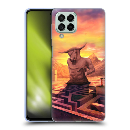 Anthony Christou Fantasy Art Minotaur In Labyrinth Soft Gel Case for Samsung Galaxy M53 (2022)
