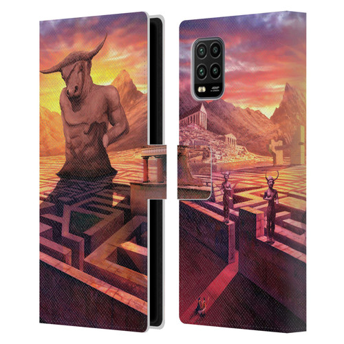 Anthony Christou Fantasy Art Minotaur In Labyrinth Leather Book Wallet Case Cover For Xiaomi Mi 10 Lite 5G