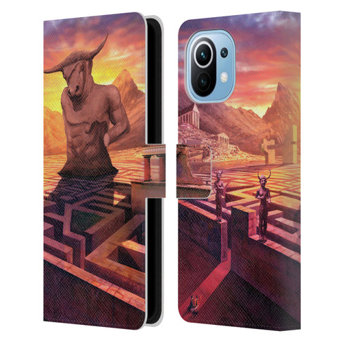 Anthony Christou Fantasy Art Minotaur In Labyrinth Leather Book Wallet Case Cover For Xiaomi Mi 11