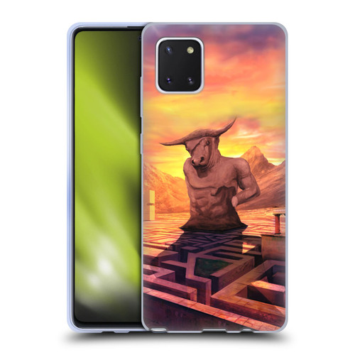 Anthony Christou Fantasy Art Minotaur In Labyrinth Soft Gel Case for Samsung Galaxy Note10 Lite