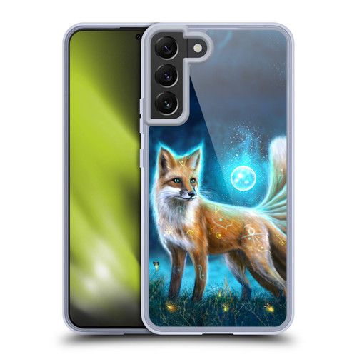 Anthony Christou Fantasy Art Magic Fox In Moonlight Soft Gel Case for Samsung Galaxy S22+ 5G
