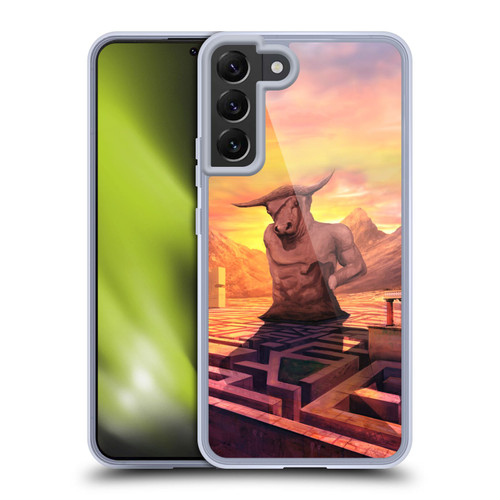 Anthony Christou Fantasy Art Minotaur In Labyrinth Soft Gel Case for Samsung Galaxy S22+ 5G