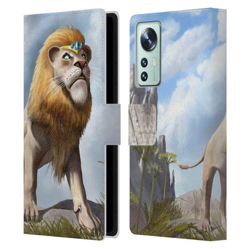 Anthony Christou Fantasy Art King Of Lions Leather Book Wallet Case Cover For Xiaomi 12