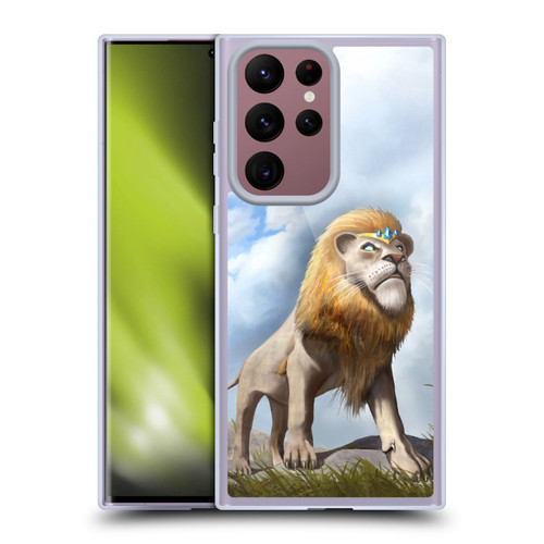 Anthony Christou Fantasy Art King Of Lions Soft Gel Case for Samsung Galaxy S22 Ultra 5G