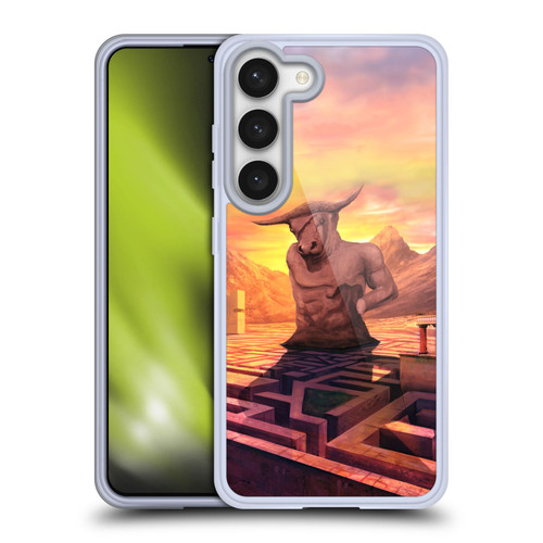 Anthony Christou Fantasy Art Minotaur In Labyrinth Soft Gel Case for Samsung Galaxy S23 5G