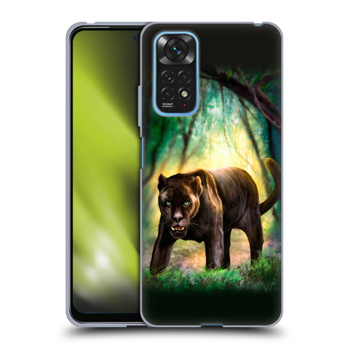 Anthony Christou Fantasy Art Black Panther Soft Gel Case for Xiaomi Redmi Note 11 / Redmi Note 11S