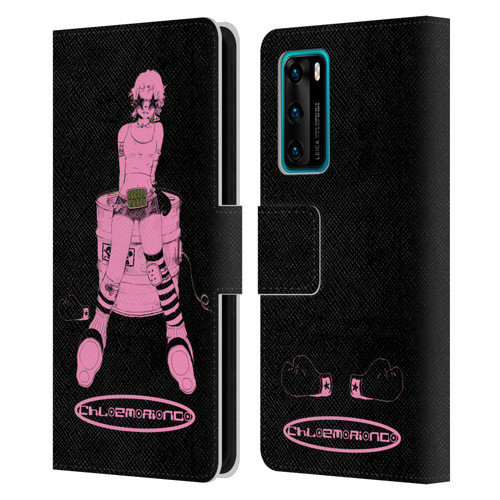 Chloe Moriondo Graphics Pink Leather Book Wallet Case Cover For Huawei P40 5G