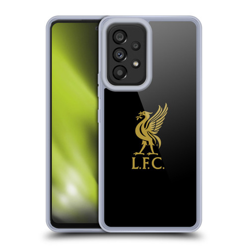 Liverpool Football Club Liver Bird Gold Logo On Black Soft Gel Case for Samsung Galaxy A53 5G (2022)