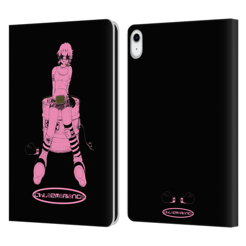 Chloe Moriondo Graphics Pink Leather Book Wallet Case Cover For Apple iPad 10.9 2022/2025
