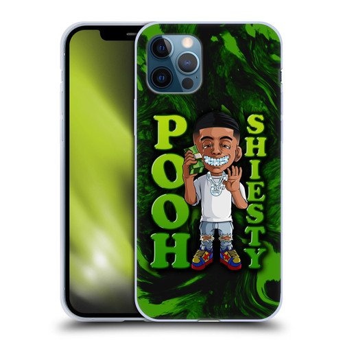 Pooh Shiesty Graphics Green Soft Gel Case for Apple iPhone 12 / iPhone 12 Pro