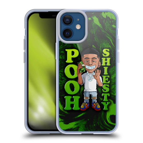 Pooh Shiesty Graphics Green Soft Gel Case for Apple iPhone 12 Mini