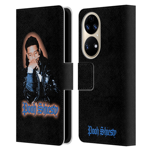 Pooh Shiesty Graphics Light Leather Book Wallet Case Cover For Huawei P50