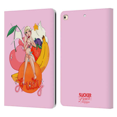 Chloe Moriondo Graphics Fruity Leather Book Wallet Case Cover For Apple iPad 9.7 2017 / iPad 9.7 2018