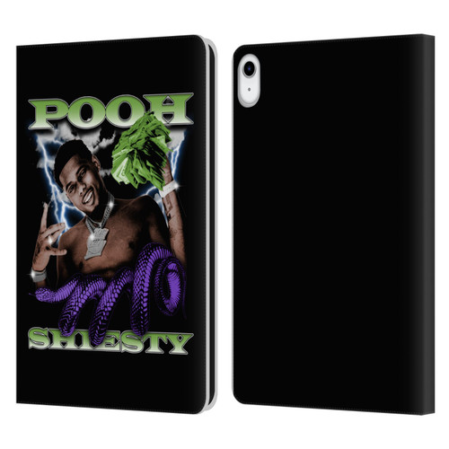 Pooh Shiesty Graphics Photo Leather Book Wallet Case Cover For Apple iPad 10.9 2022/2025
