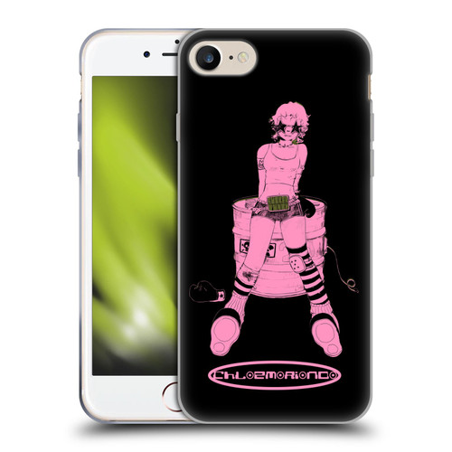 Chloe Moriondo Graphics Pink Soft Gel Case for Apple iPhone 7 / 8 / SE 2020 & 2022