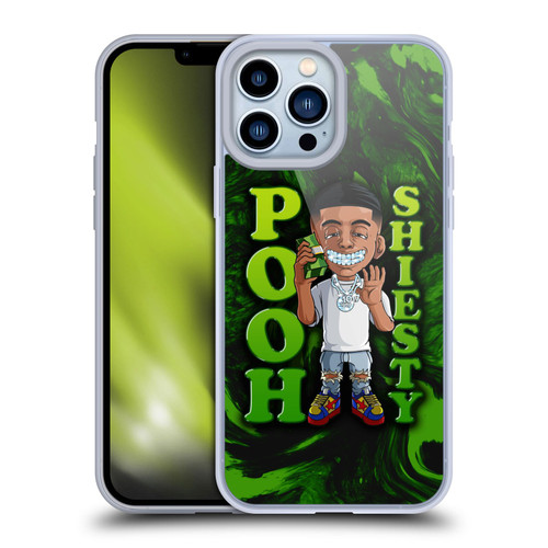 Pooh Shiesty Graphics Green Soft Gel Case for Apple iPhone 13 Pro Max
