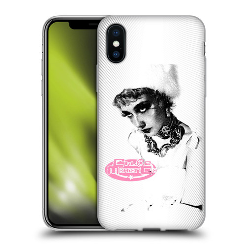 Chloe Moriondo Graphics Portrait Soft Gel Case for Apple iPhone X / iPhone XS