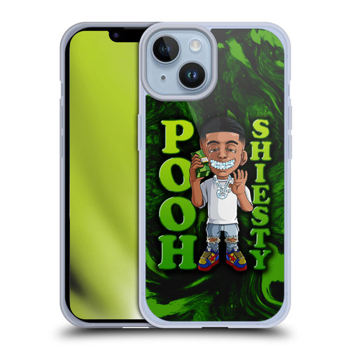 Pooh Shiesty Graphics Green Soft Gel Case for Apple iPhone 14