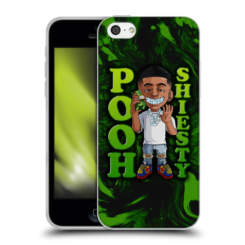 Pooh Shiesty Graphics Green Soft Gel Case for Apple iPhone 5c