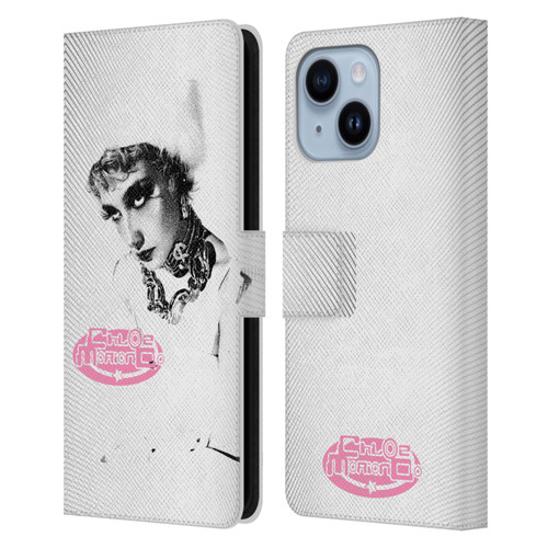 Chloe Moriondo Graphics Portrait Leather Book Wallet Case Cover For Apple iPhone 14 Plus